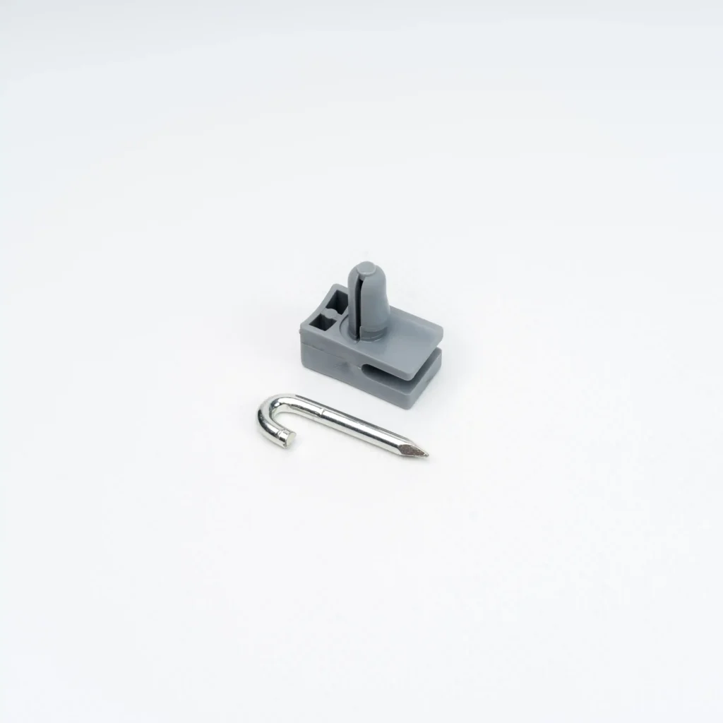 Przelotka montażowa do siatki szara