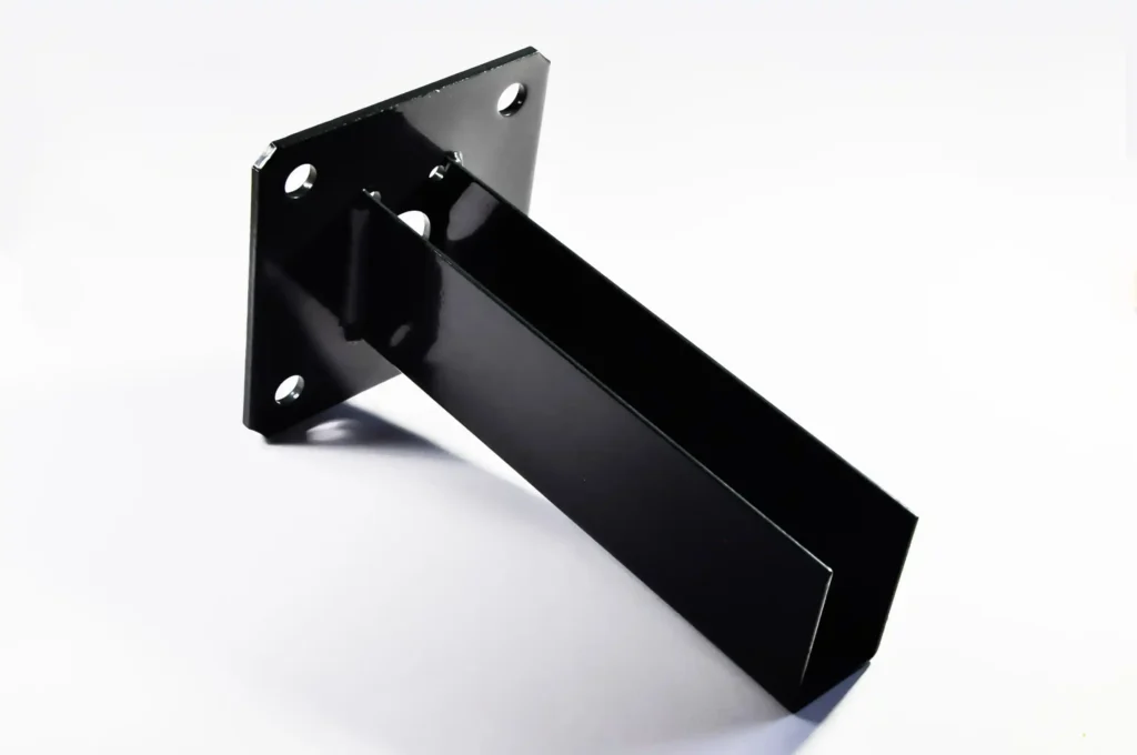 podstawa słupka kątowa typu U w kolorze czarnym